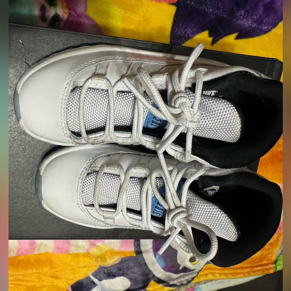 KIDS-JORDAN 11 RETRO PS 'COLUMBIA / LEGEND BLUE'